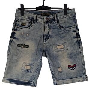 G-Star Raw Sergio Organic Cotton Denim Shorts Distressed Light Wash Mens Size 30